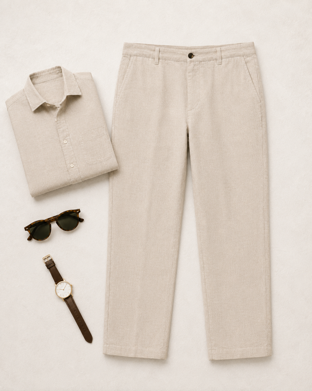 Linen Straight Leg Pants