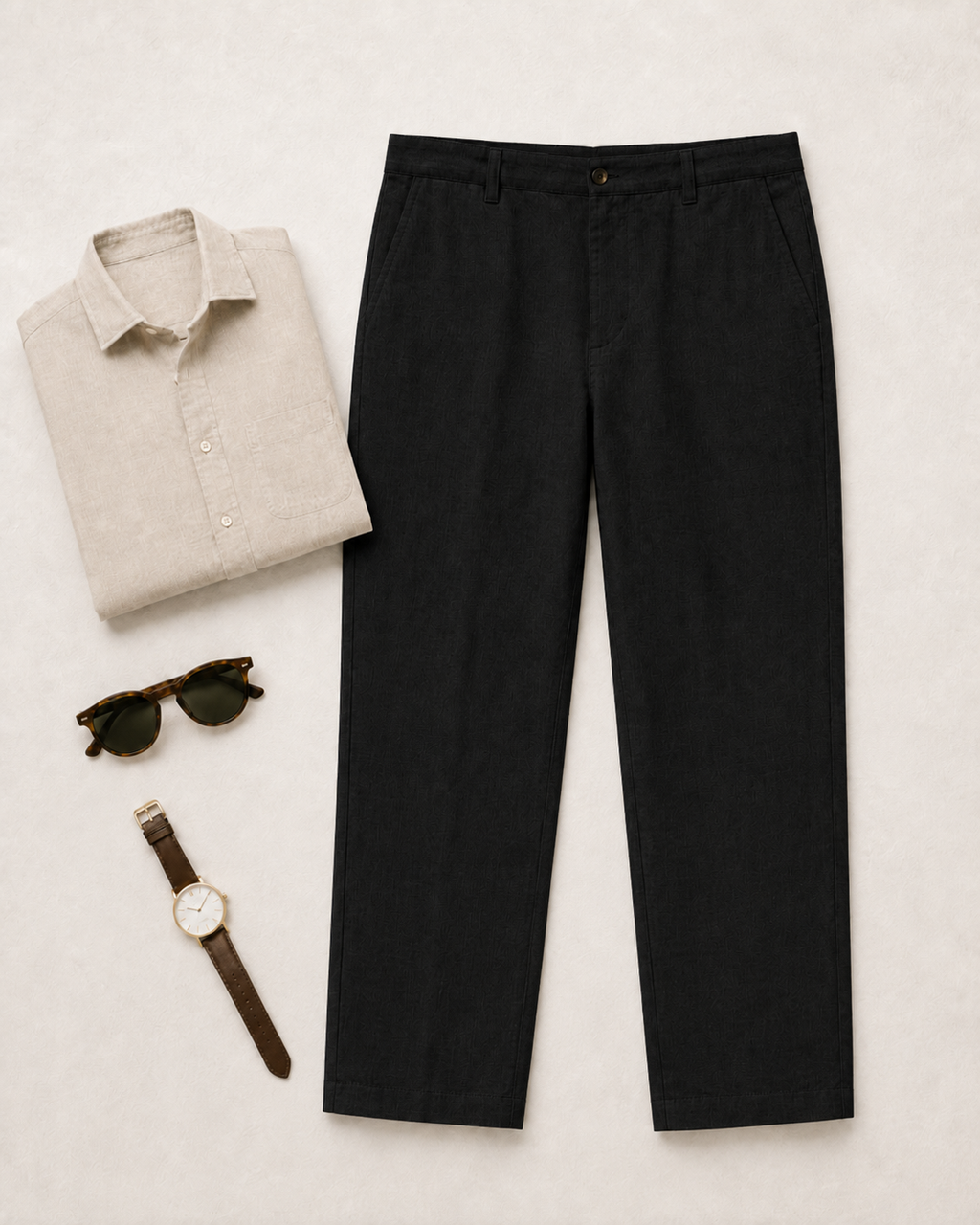 Linen Straight Leg Pants